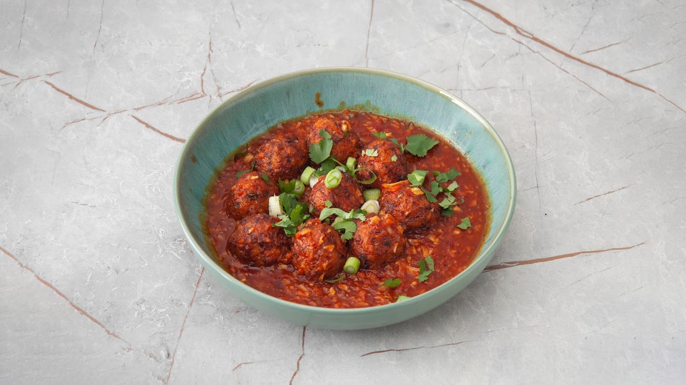 Vegetarian Manchurian Balls - Indo-Chinese Fusion Appetizer