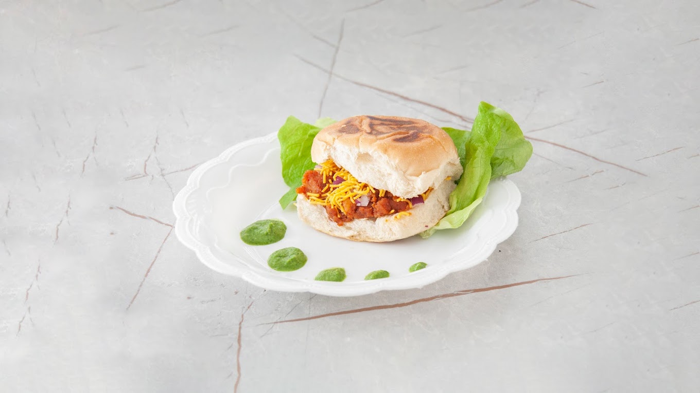 Authentic Vegetarian Vada Pav - Mumbai Street Food Snack